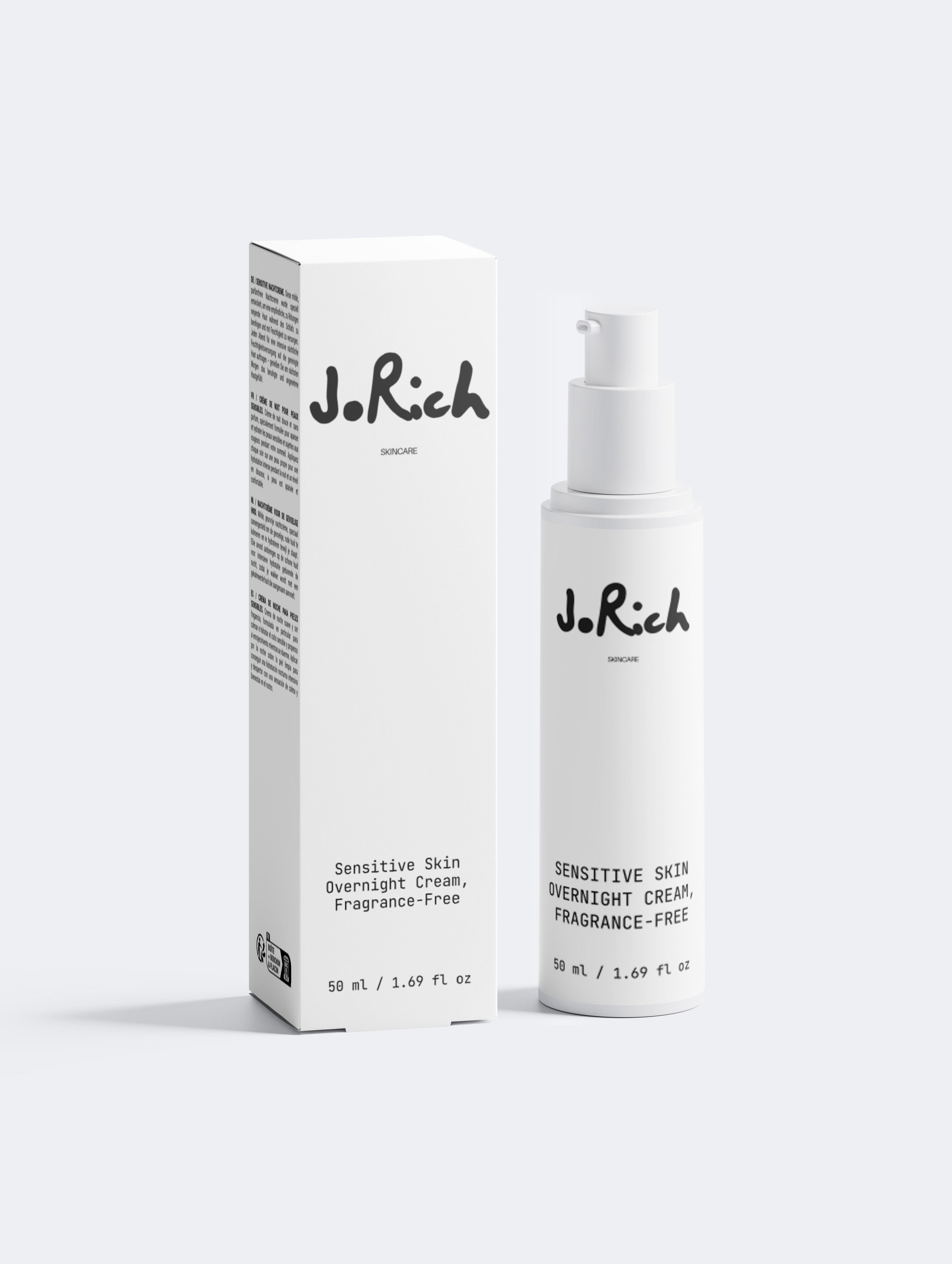 Sensitive Skin Overnight Cream, Fragrance-Free